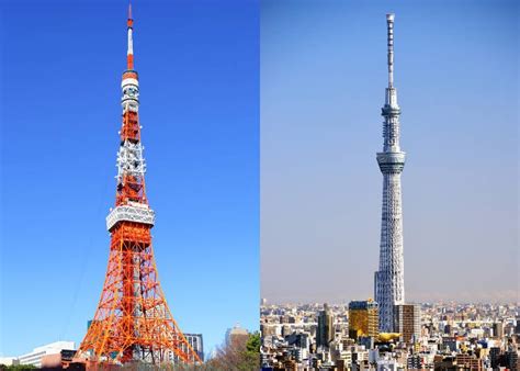 tokyo skytree vs tokyo tower